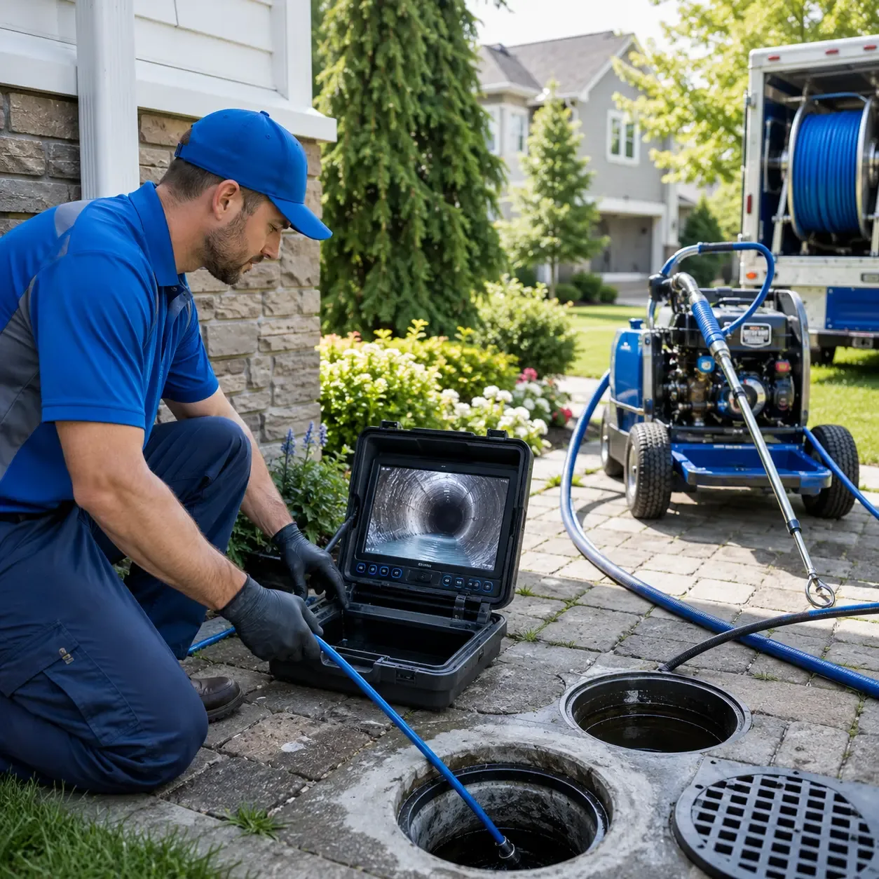 Outdoor drain cleaning professionals serving Meridale, NY