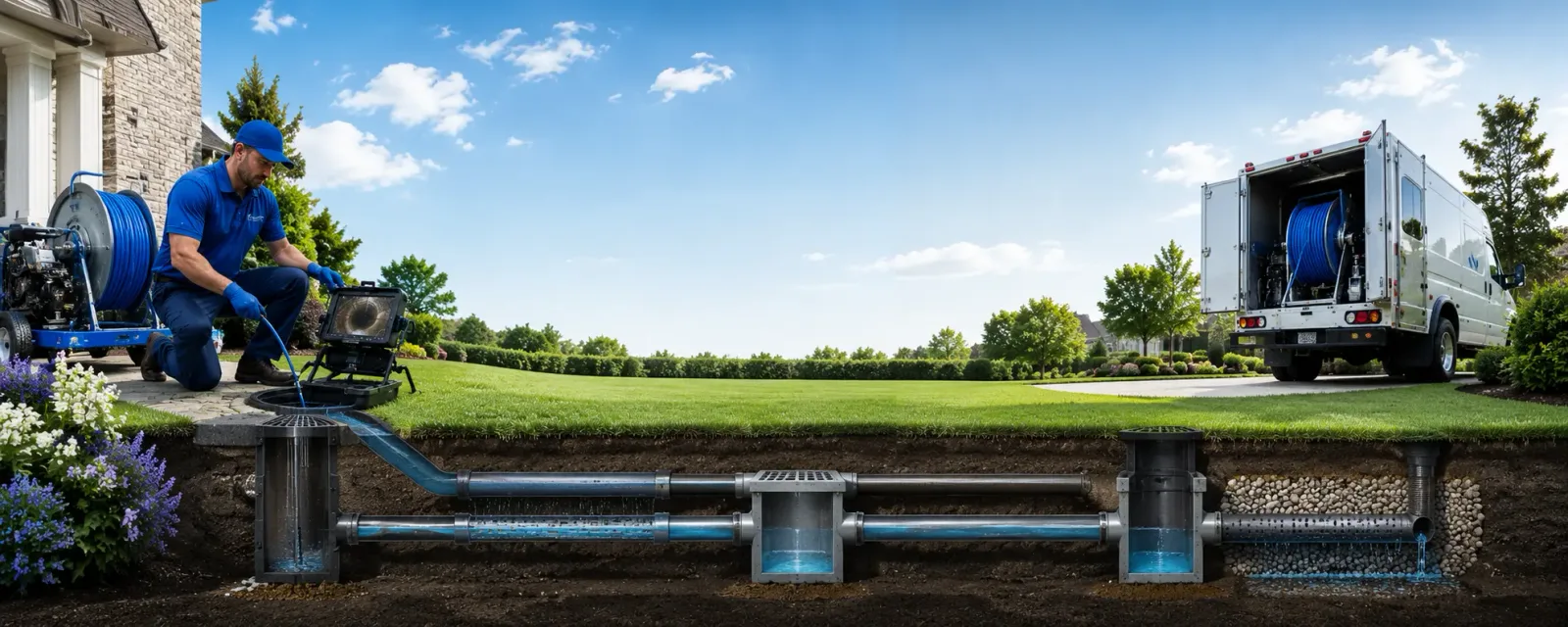 Outdoor drain cleaning information for Meridale, NY
